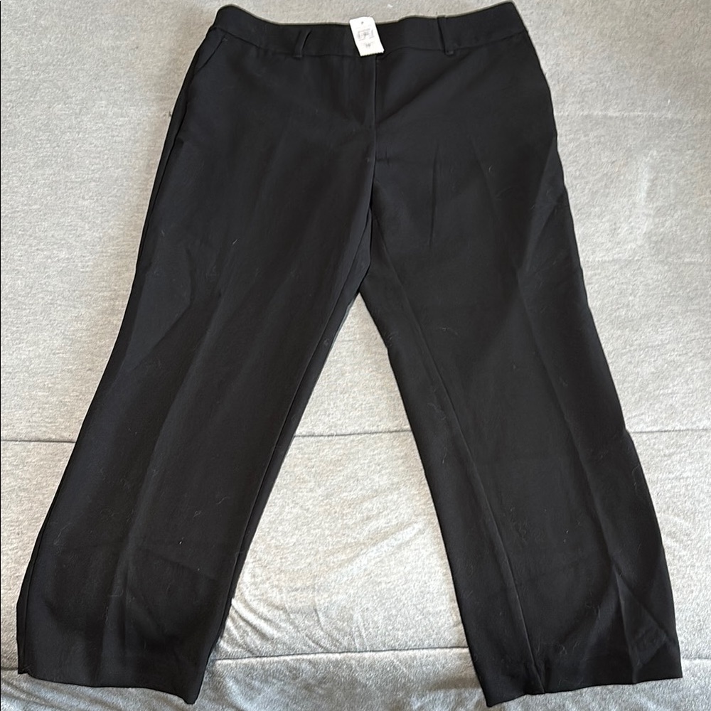 Ann Taylor Black Slacks ankle length